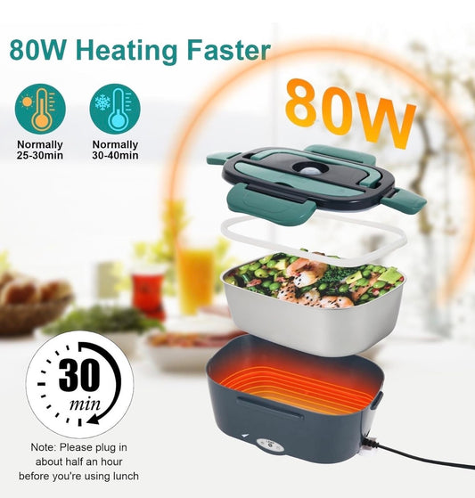 Heated Lunch Box 12V/24V (Hot Food Every Time On The Road)